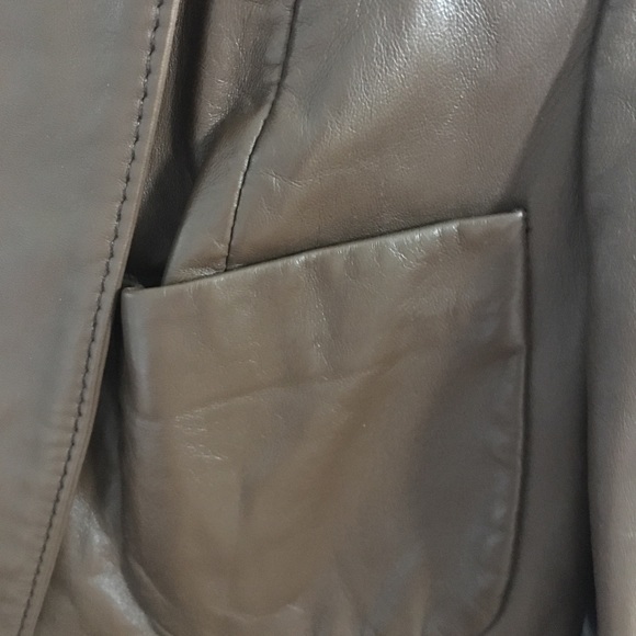 Vintage Leather Blazer - Picture 5 of 5